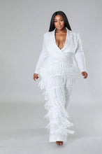 Load image into Gallery viewer, Kiss My Tassle Jumpsuit in White