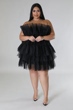 Load image into Gallery viewer, Somebody Tulle Love Dress - Black