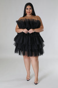 Somebody Tulle Love Dress - Black