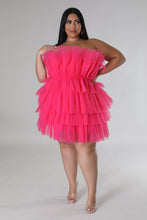 Load image into Gallery viewer, Somebody Tulle Love Dress - Fuchsia