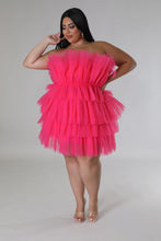 Load image into Gallery viewer, Somebody Tulle Love Dress - Fuchsia