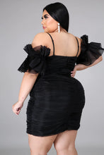 Load image into Gallery viewer, Miss Me Off The Shoulder Dress - Black