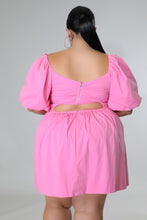 Load image into Gallery viewer, Bubble Gum Puff Sleeve Dress
