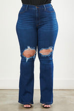 Load image into Gallery viewer, Distressed Open Knee Bootcut Pants